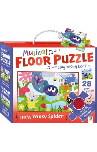 Musical Floor Puzzle with Sing Along Book  Incy Wincy Spider